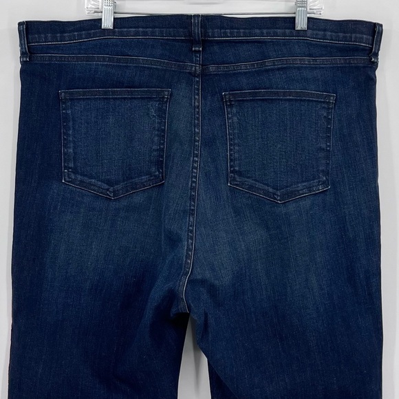 Veronica Beard Carolyn High-Rise Baby Boot Crop Tuxedo Stripe Jeans Plus Size 22 - Picture 6 of 11